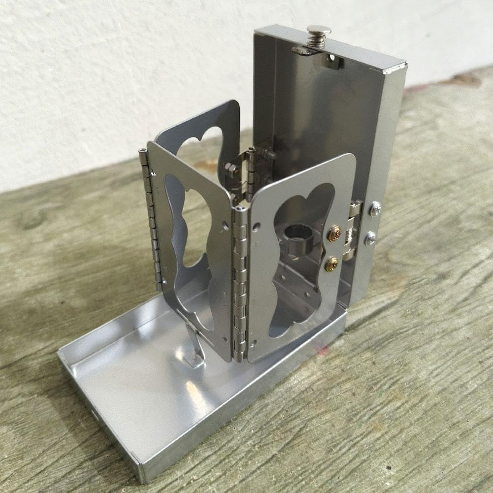 Folding Pocket Candle Lantern, Portable Stainless Steel Candle Holder for Real Candles, Vintage Indoor/Outdoor Decoration, Perfect for Camping, Hiking & Emergency image number 1