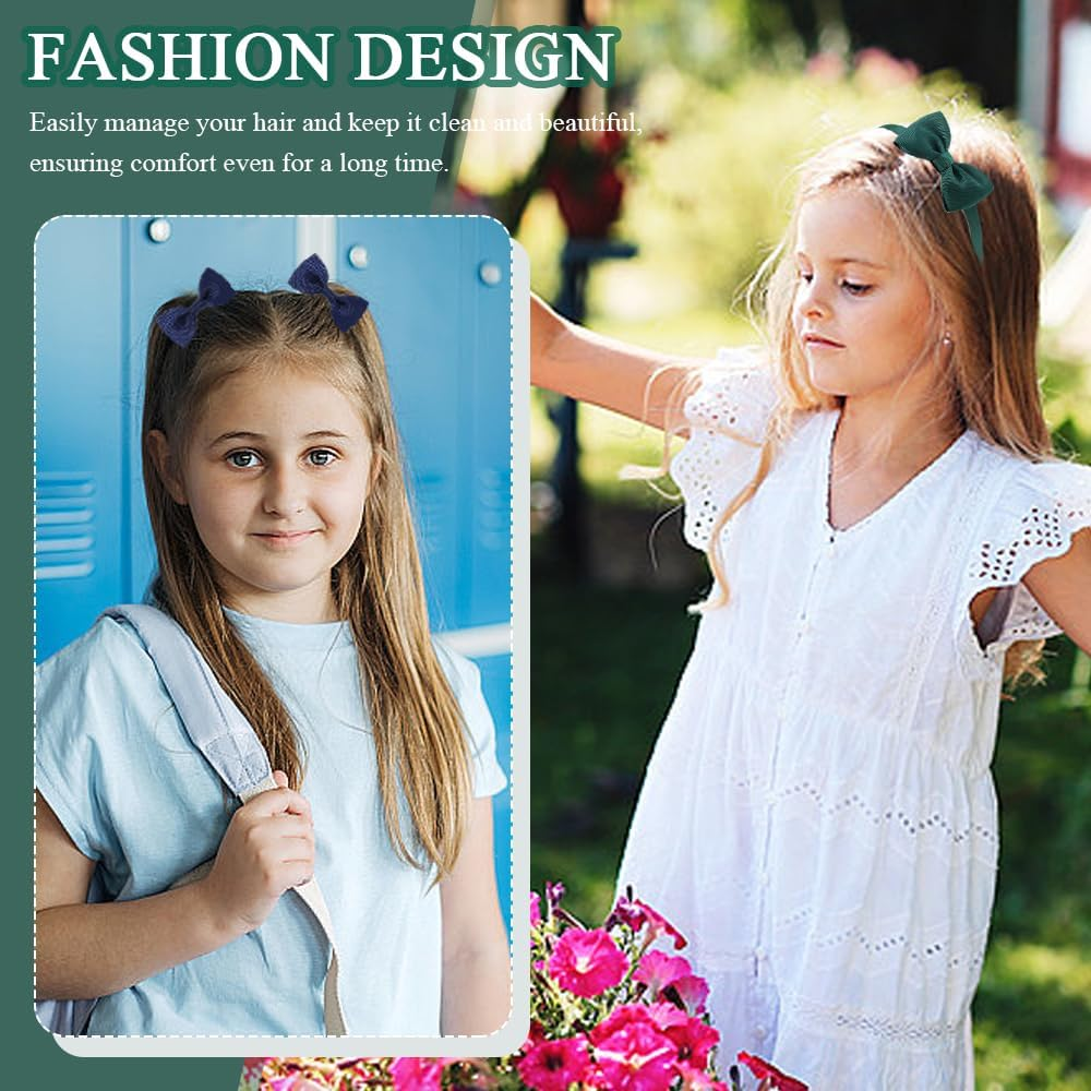 TRKETK Pack of 9 Bow Headband Hair Bands Multicoloured Women'S Hair Bands Cute Fashionable Thin Hair Band for Children Girls Hair Accessories Set for Women and Girls image number 5