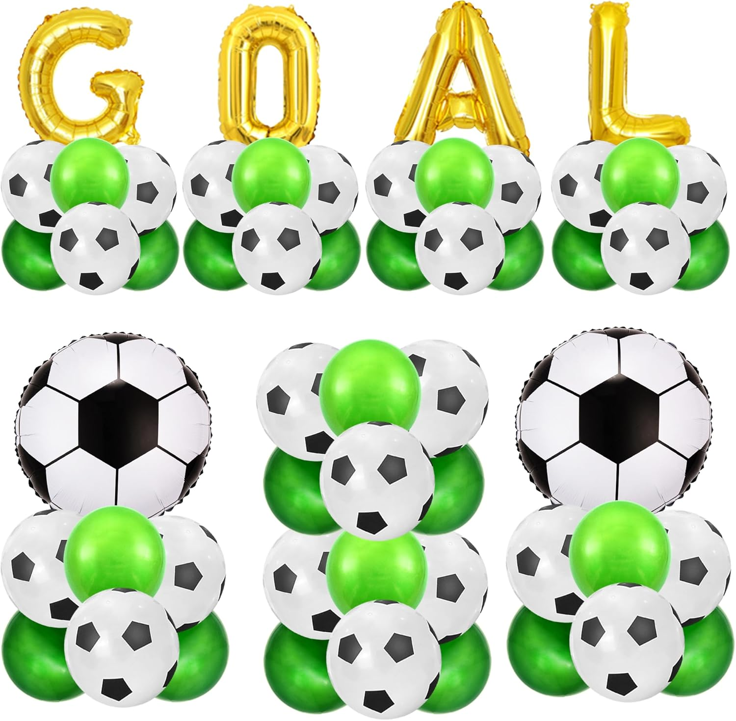 Soccer Balloons Soccer Party Decorations for Men&rsquo;S Boy&rsquo;S Soccer Birthday Party Sports Theme Party (Style 01) image number 1
