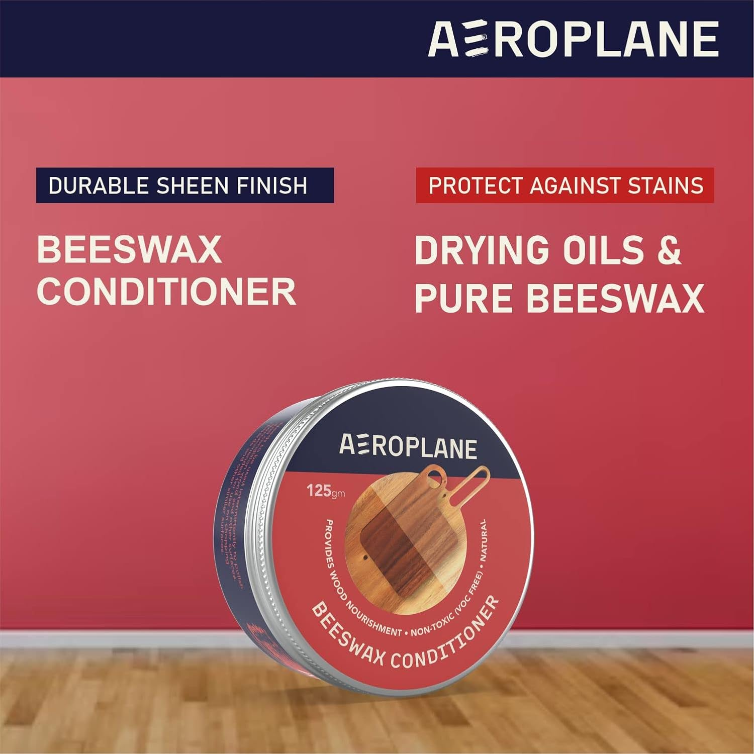 AEROPLANE - Beeswax Conditioner Used for Wood Finishing & Restoration - Wood Varnish | 125 GM image number 3