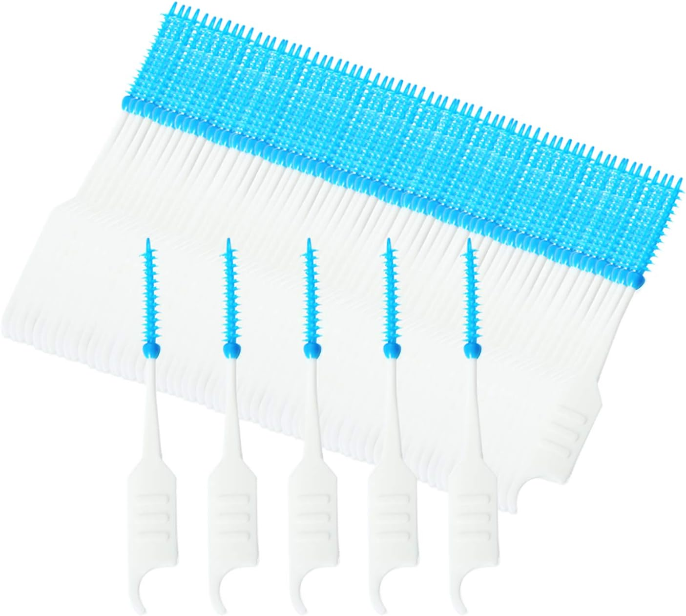 200Pcs/Box Dental Floss Interdental Brush Teeth Stick Toothpick Soft Silicone Double-Ended Tooth Picks Oral Care BBZY image number 2