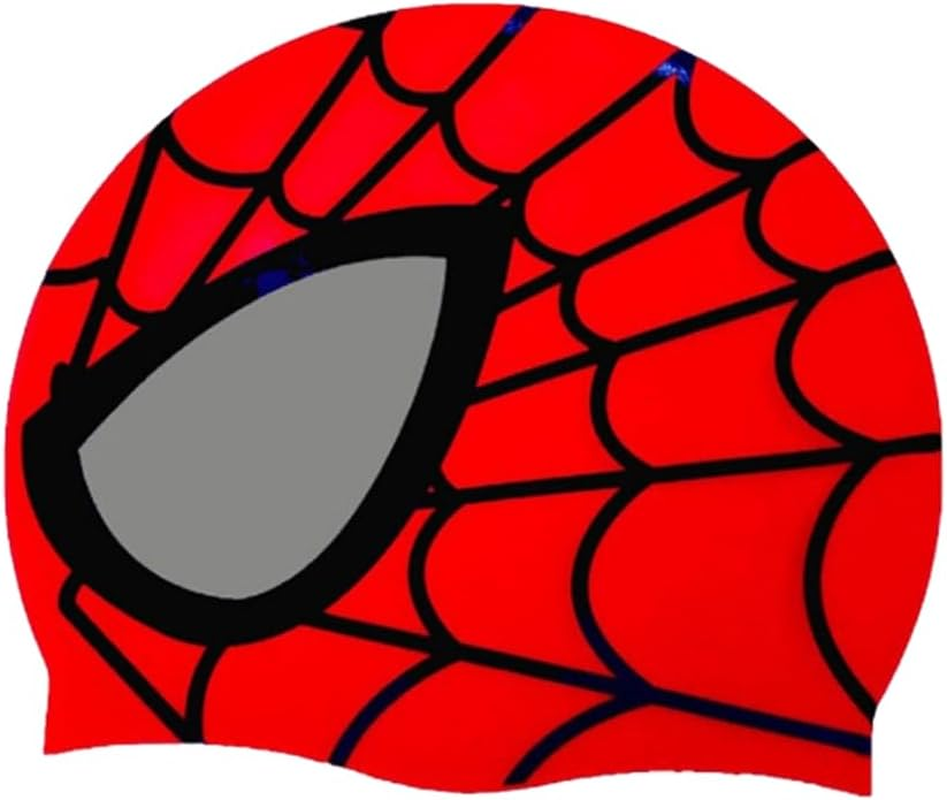 Kids Swimming Caps (Age 4-16) Silicone Swim Cap for Kids Children Boys and Girls, Stretchable and Comfortable Swimming Hats, Waterproof Bathing Caps for Long and Short Hair