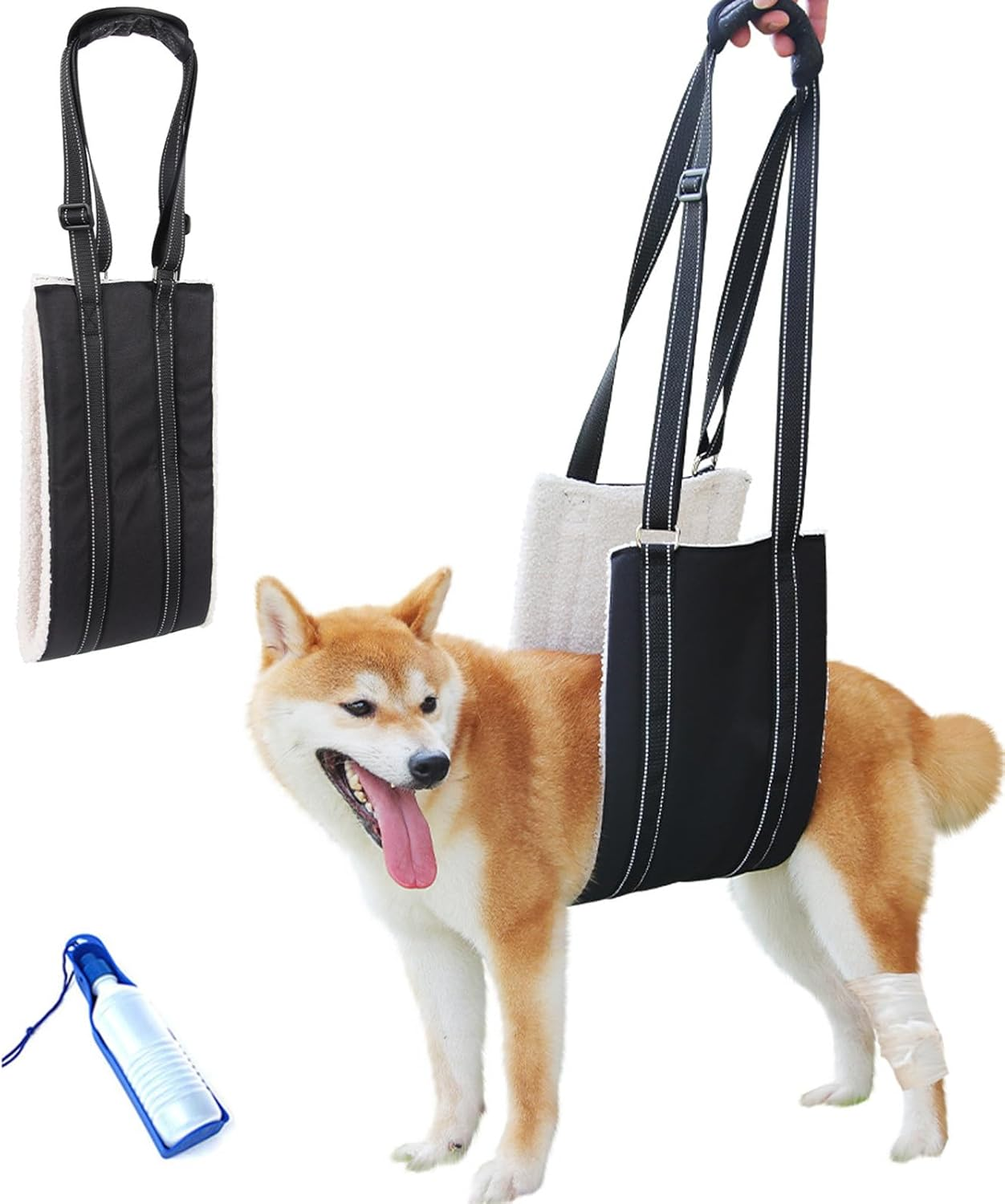 Dog Sling for Dogs Hind Leg Support, Pet Lift Harness for Rear - End Support to Help Lift Pet'S Rear, Assist the Pet Who Are Senior, Injured, Disabled or after Surgery (M) image number 3