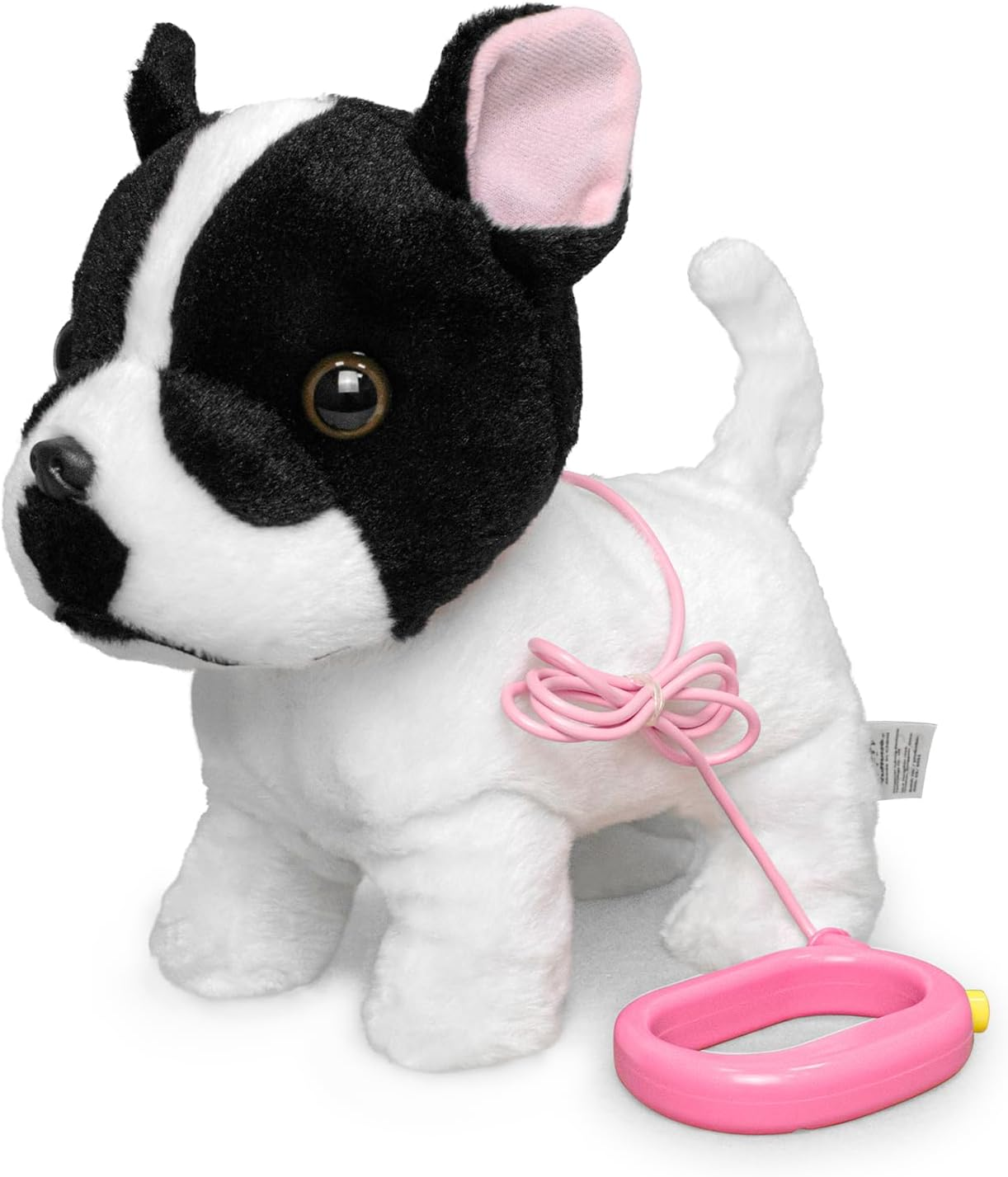 Walking & Barking Puppy Toy with Remote Control Leash &ndash; Tail Wags & Head Nods, Soft Plush Electronic Pet, Easy One-Switch Play, Battery Operated 3&times;AA (Not Included), Toy Dog for Kids &ndash; White
