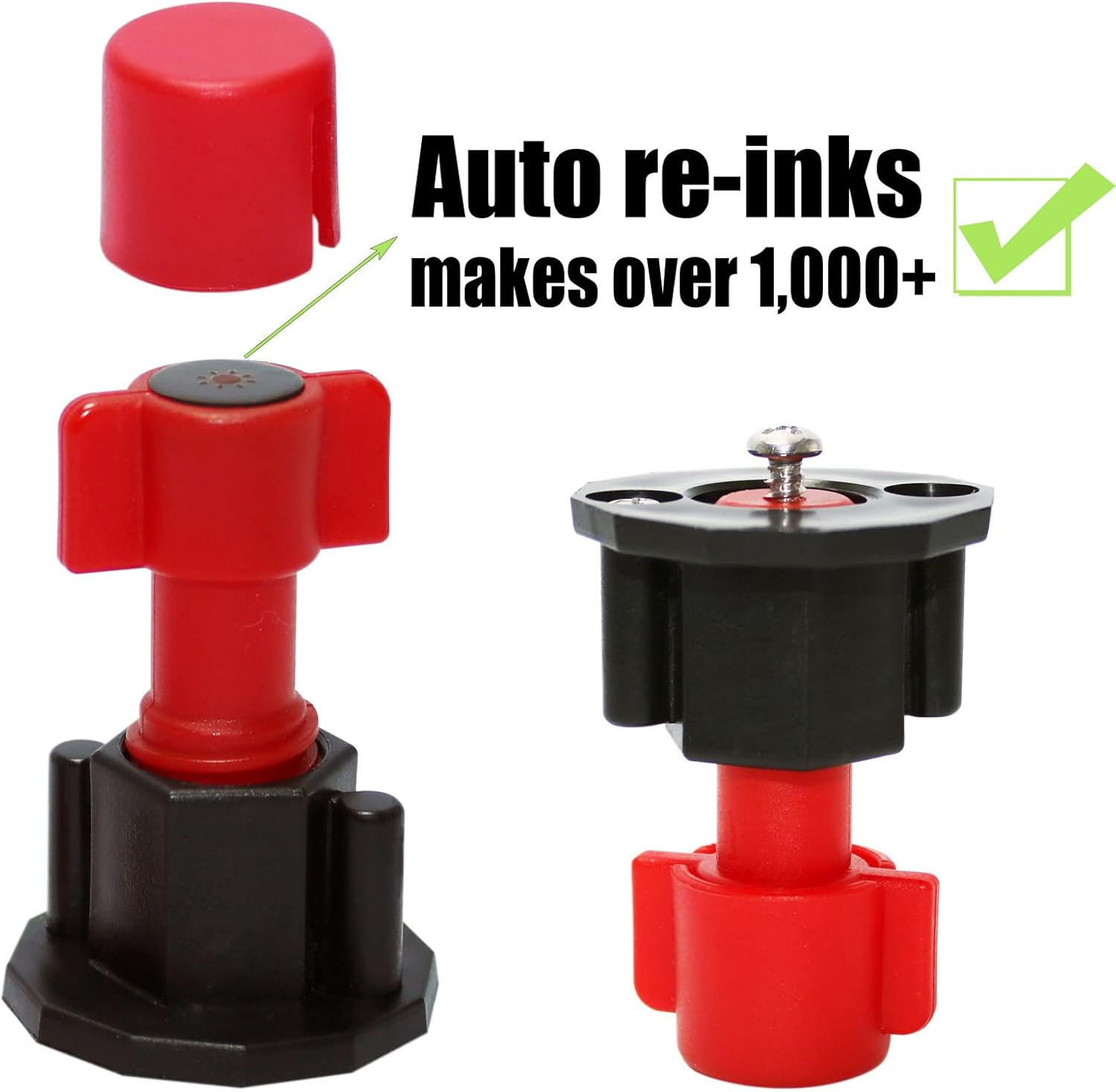 ANFU Keyhole Marker, Keyhole Slot Marking Tool, Picture Hanging Marking Tool, Wall Mount Marker Tool with Mini Bubble Level for Mark Nail Hole Frames Location (Red) image number 2