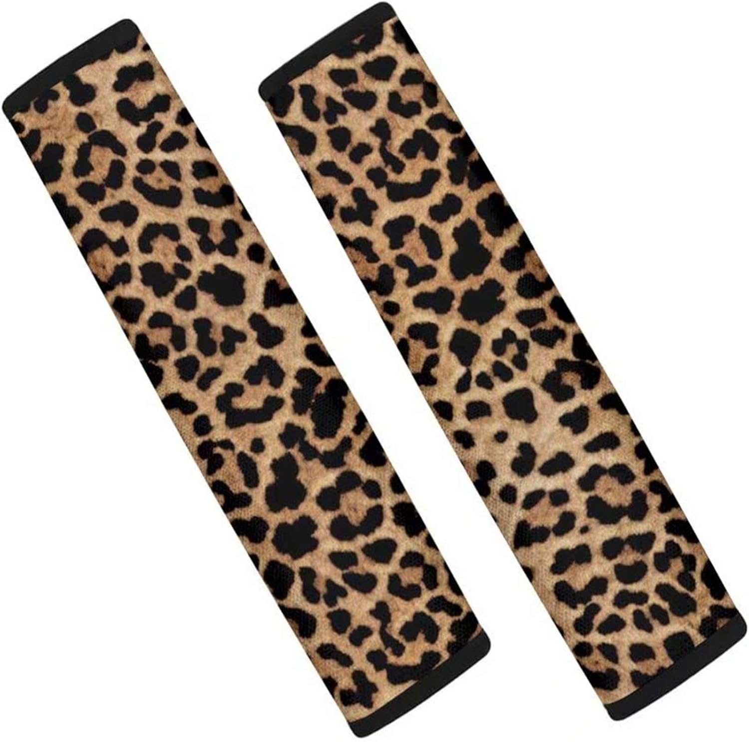 Dolyues Animal Leopard Print Car Seat Belt Cover Seatbelt Pads for Women Adults, All Season Universal Funny Shoulder Strap Padding for Vehicle, SUV, Full Set of 2, Tote Bags Scratchproof - Butterfly Moon image number 6
