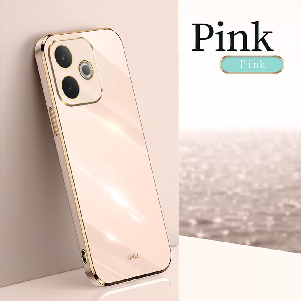 SEAHAI Case for Oppo A5 Pro 5G/4G, Electroplating Phnom Penh Design, Ultra Thin, Shiny, Soft Silicone, TPU, Shockproof Mobile Phone Case Cover, Flexible Mobile Phone Case, Protective Case, Pink image number 1