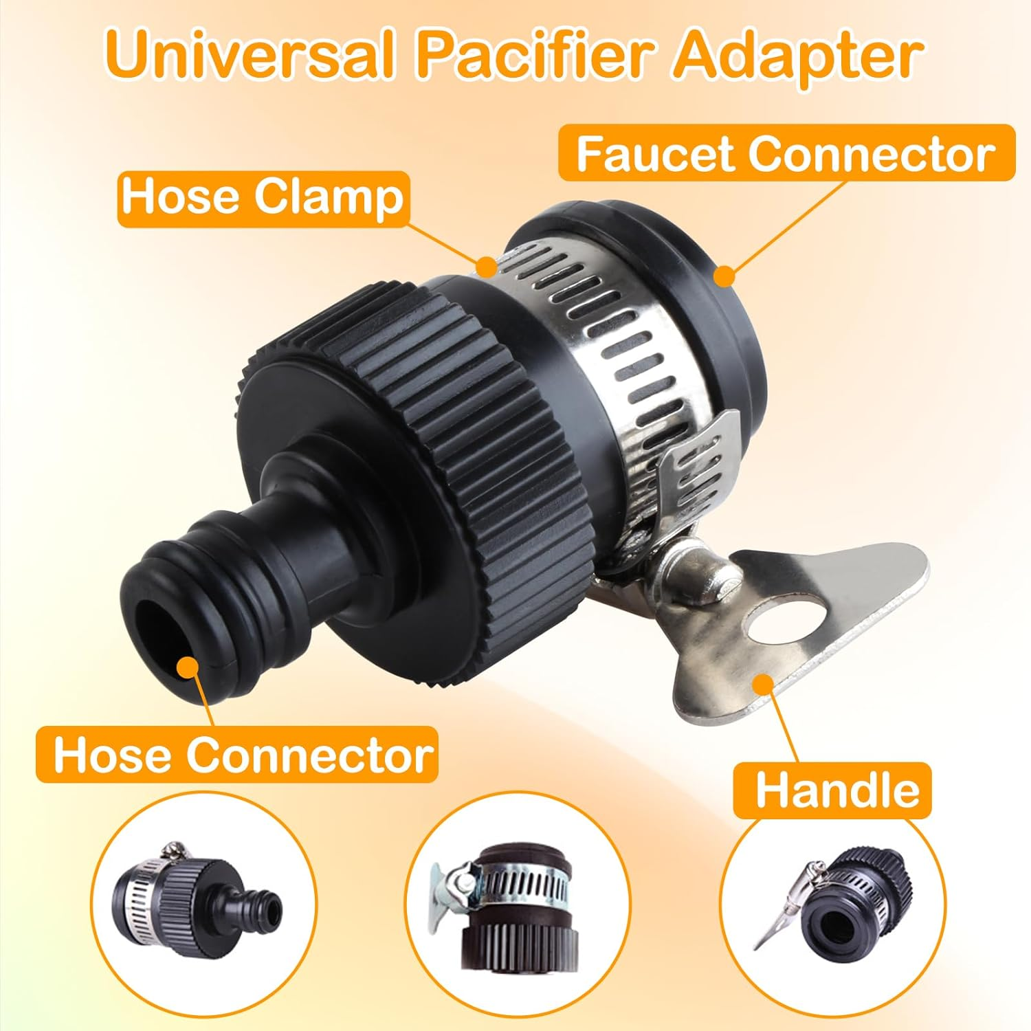 KEWAYO Garden Hose Nozzle Sprayer, Heavy Duty Metal High Pressure Water Gun,9 Adjustable Watering Patterns Suitable for Watering Plants Washing Cars and Showering Pets image number 3