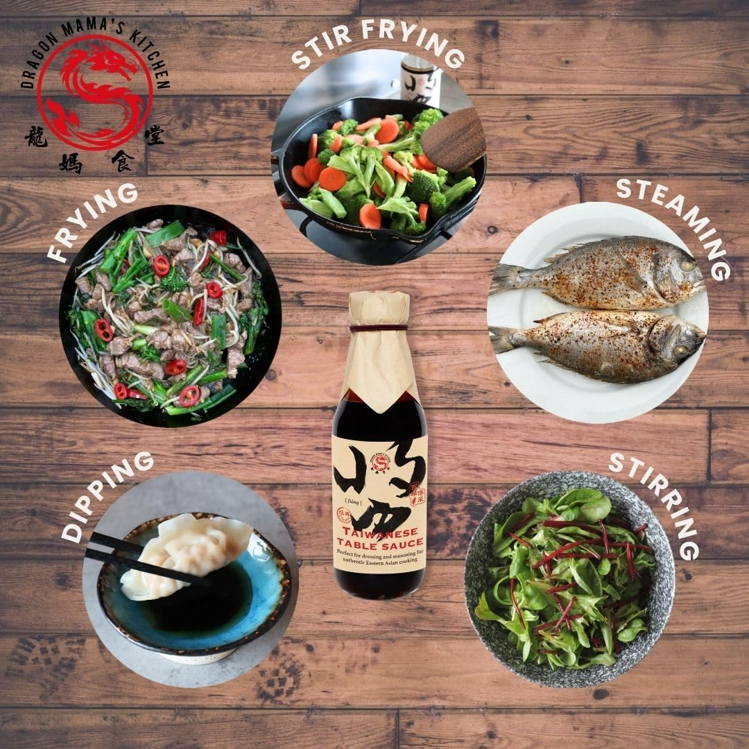 DRAGON MAMA'S KITCHEN Taiwanese Table Sause 250Ml Not Just Soy Sauce It'S All Purpose Seasoning | Vegan &middot; Plant Based &middot; No Preservatives &middot; No Artificial Flavours &middot; No Artificial Colours &middot; No GMO (1) image number 3