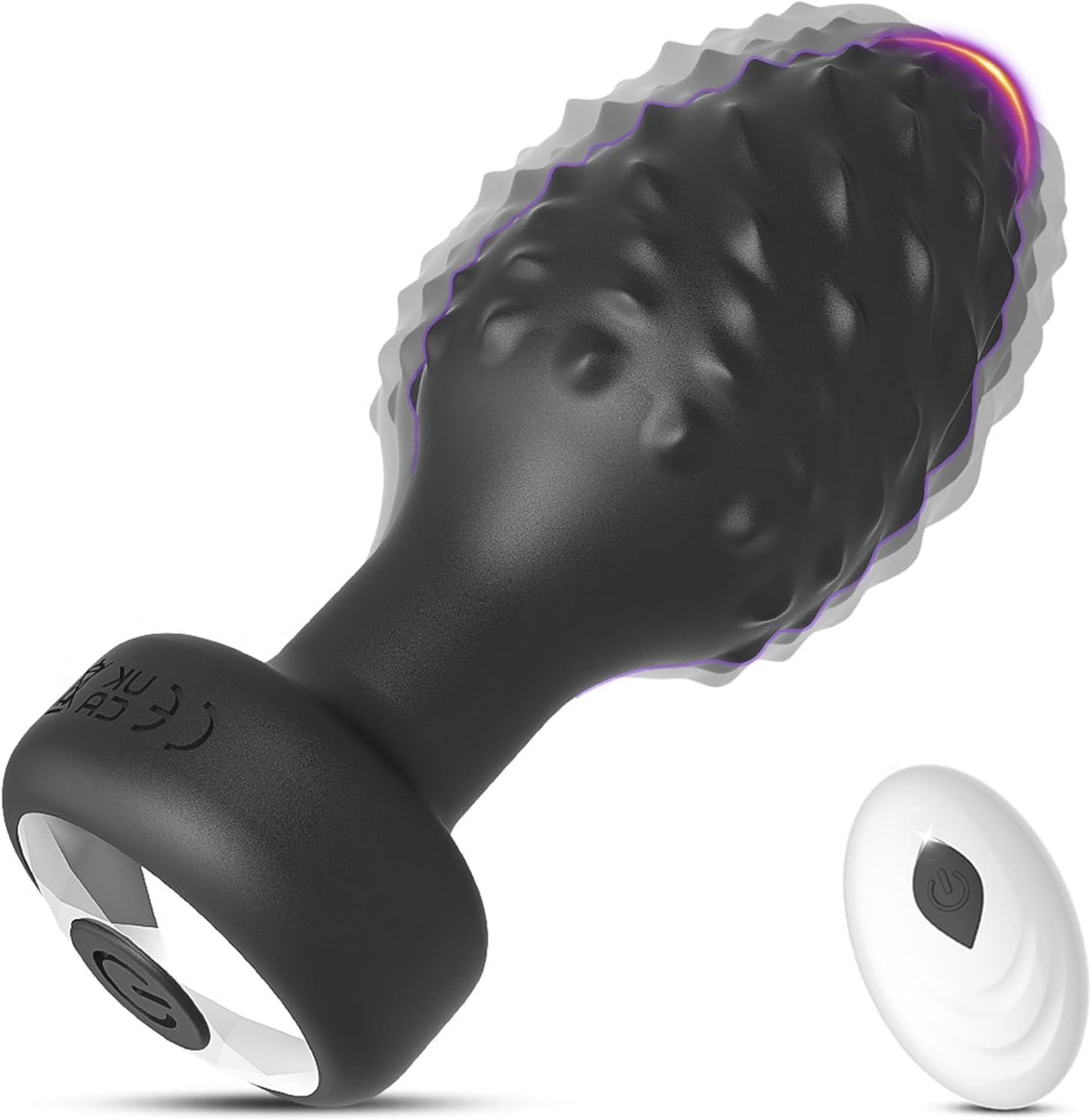 Anal Plug Vibrator with 3Pcs Butt Plug,Prostate Massager Anal Plug Vibrator,Wireless Remote Control 10 Frequency Vibration Mode, Adult Sex Toys & Games, Suitable for Men and Women and Couples Fun (Black Rotation APP)