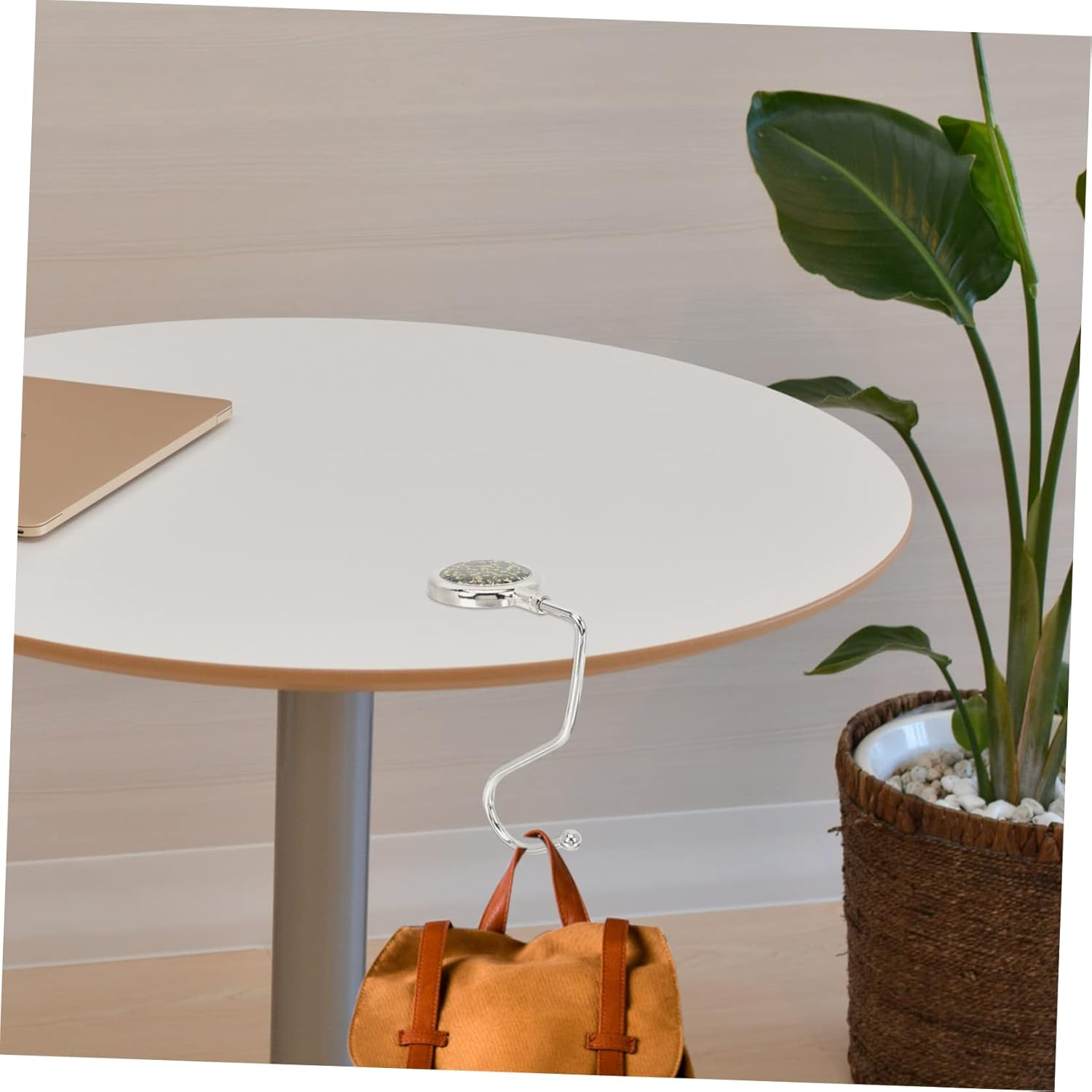 AOKWAWALIY 6 Pcs Purse Holder for Table Purse Holder for Desk Purse Hangers for Table Chain Wallet Purse Hook Bags Storage Hooks Purse Table Hooks Holder Purses Table Hook for Bags Zinc Alloy image number 4