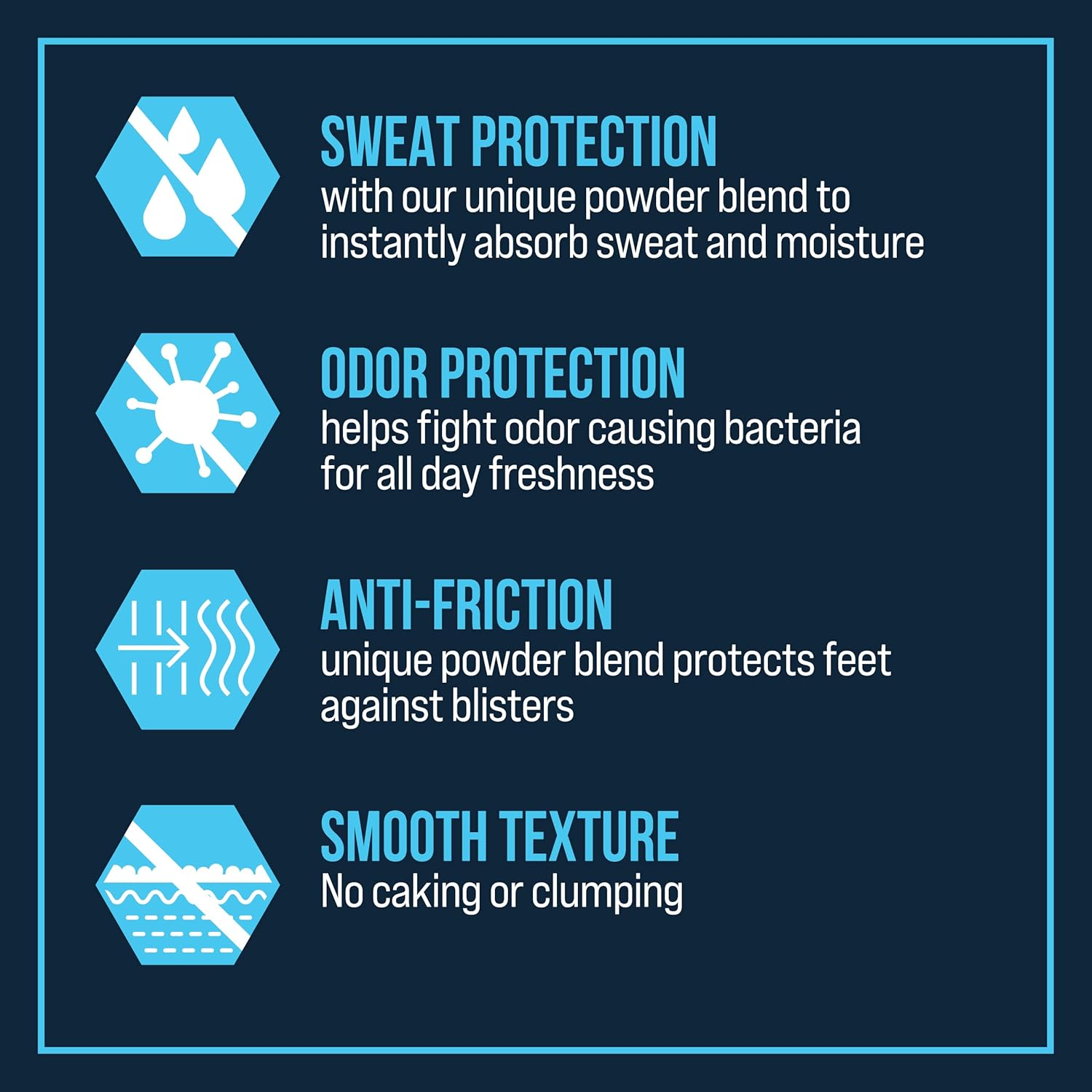 Certain Dri Foot Powder for Men & Women - Talc-Free, Maximum-Sweat Absorption & Odor Control - Calamine-Infused, Anti-Friction Formula - Gentle on Sensitive Skin - Shoe Deodorizer - 8 Oz image number 6