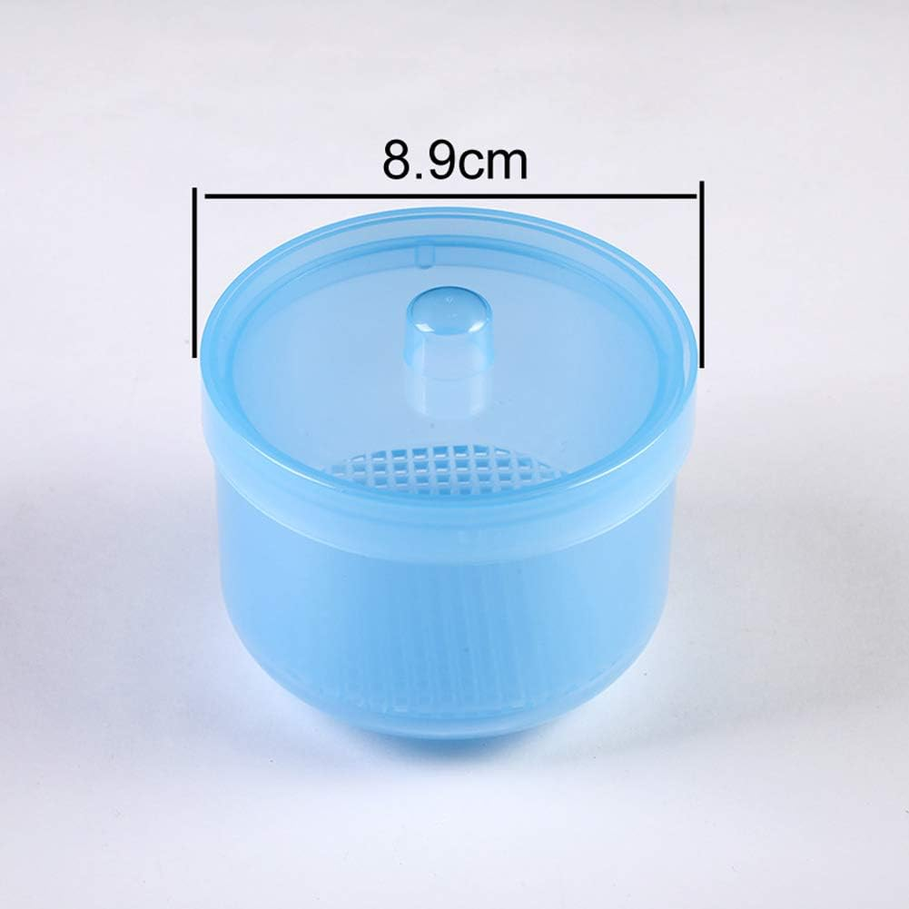 1 Piece Nail Art Tool Cleaning Cup Nail Art Tool Sterilizer Cup Nail Tools Cleaning Tray Box Container Net Basket Case Manicure Tools Jar Soak Box for Nail Art Accessories, Blue image number 1
