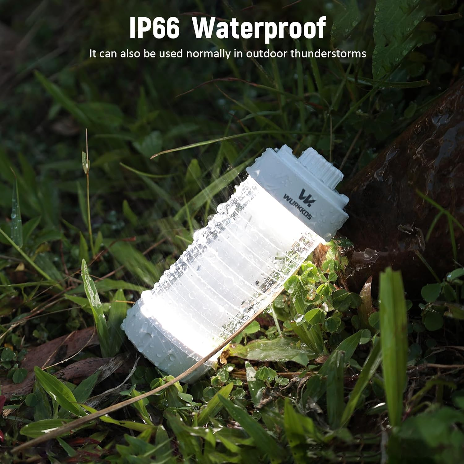 Wurkkos CL01 Rechargeable Camping Lantern, 550Lumens Super Bright Camping Light with Dynamic RGB, Dimmable Color Temperature, Waterproof Lantern for Outdoors Hiking Emergency image number 5