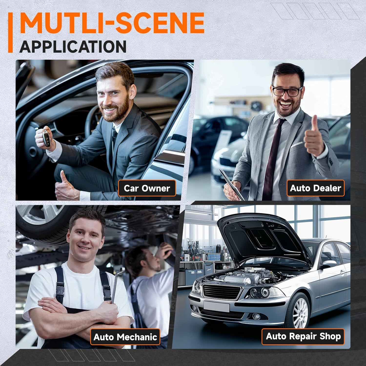 Ancel FD500 OBD2 Scanner Fits for Ford Lincoln Mercury - All Systems Code Reader with Engine, ABS, SRS, Transmission, 4WD Diagnostics - Scan Tool with EPB, Throttle, Oil Reset, Battery Registration image number 5