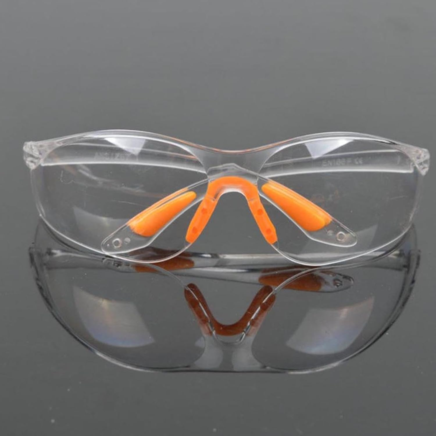 AYNKH 6PCS Safety Glasses, anti Fog Goggles Eyewear Eye Protection for Work, Wrap around Security Equipment with Clear Lenses and Rubber Nose and Ear Grips for Construction Laboratory Chemicals image number 3