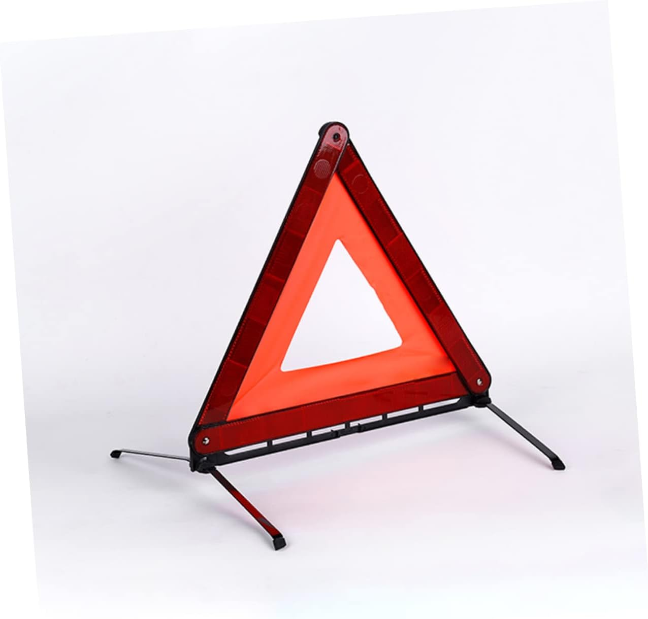 SOLUSTRE Foldable Reflective Warning Triangle Tripod Car Roadside Safety Early Warning Sign Emergency Reflective Triangle for Road Trip and Semi Truck Accessories image number 5