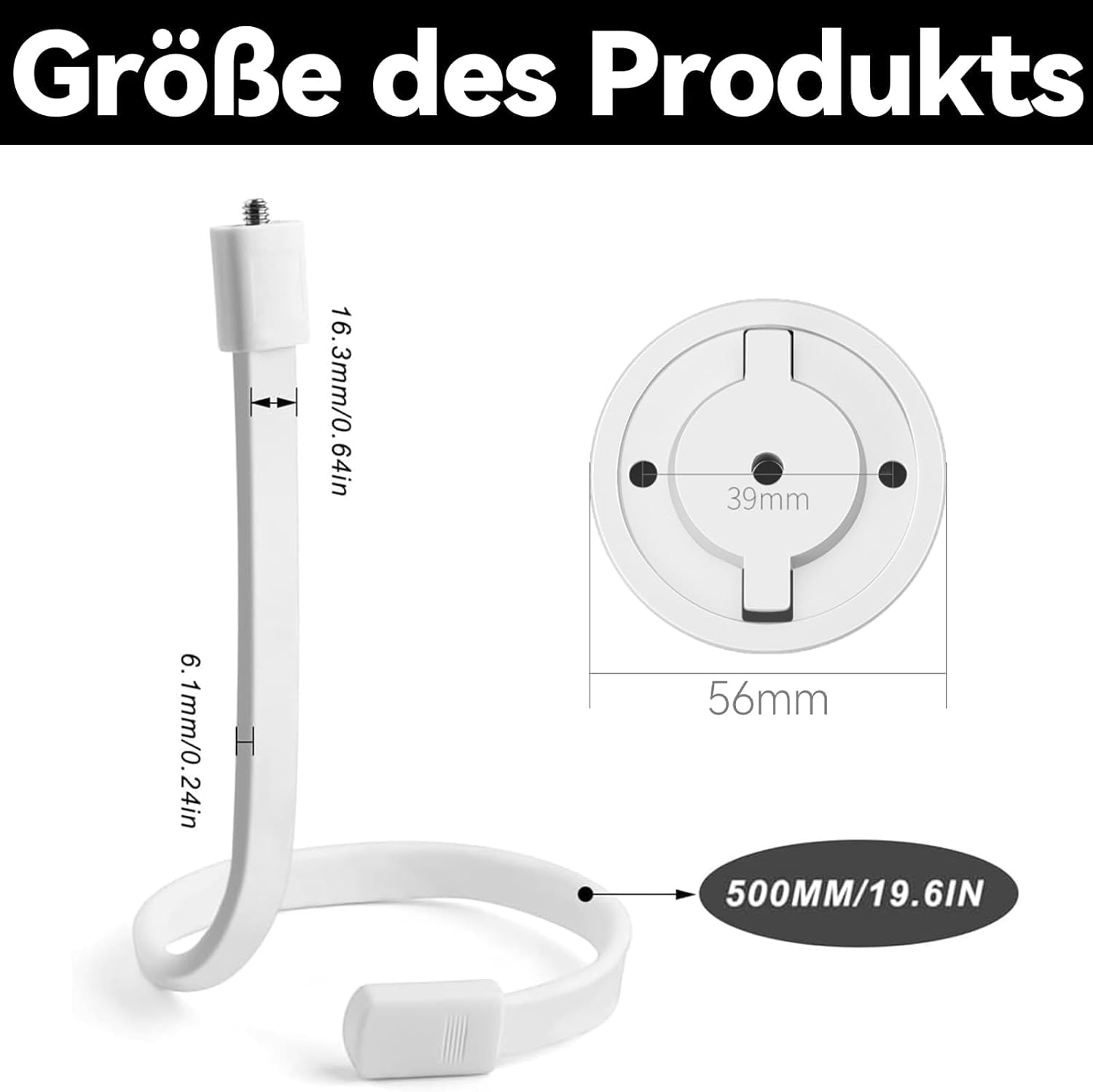 Aiyraa Baby Monitor Holder for Eufy Spaceview, Tp-Link Tapo C200/C210/C220, Reolink E1/E1 Pro, Flexible Camera Holder, No Holes, for Baby Room image number 2