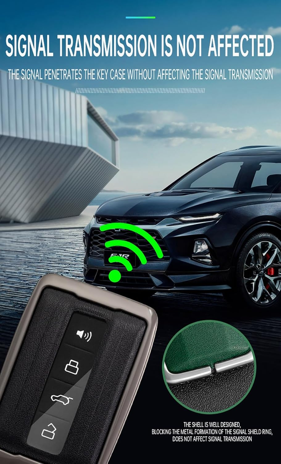 Ontto Alloy Car Key Fob Cover Fit for Great Wall GWM WEY TANK 300 500 Tank300 Tank500 Smart Leather Key Case Keyring Key Shell Holder Bag Keychain image number 5