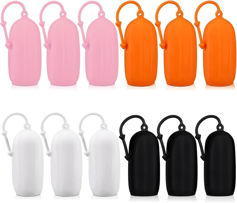Elastic Sleeves Bottle Covers Silicone Bottle Covers for Travel,12Pcs Silicone Elastic Sleeves for Leak Proofing,Leak Proof Sleeves Silicone Elastic Sleeves Leak Proof Sleeves for Travel Bottle,Type A
