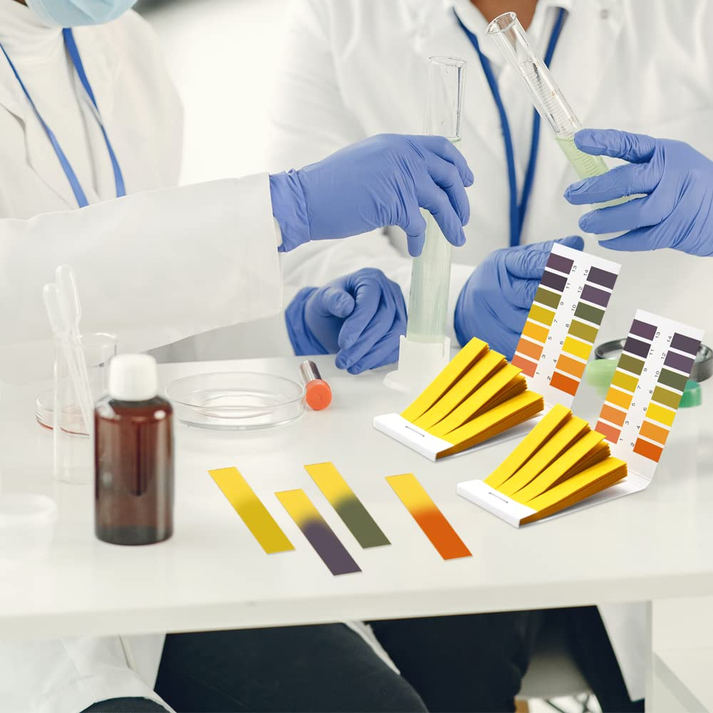 Ph Test Strips, Ph 1-14 Litmus Paper Ph Test Strips, Universal Indicator Litmus Test Paper, Acid Alkali Test Paper, Ph Test Strips for Water, Soil, Cosmetic (5 Packs 400 Strips)