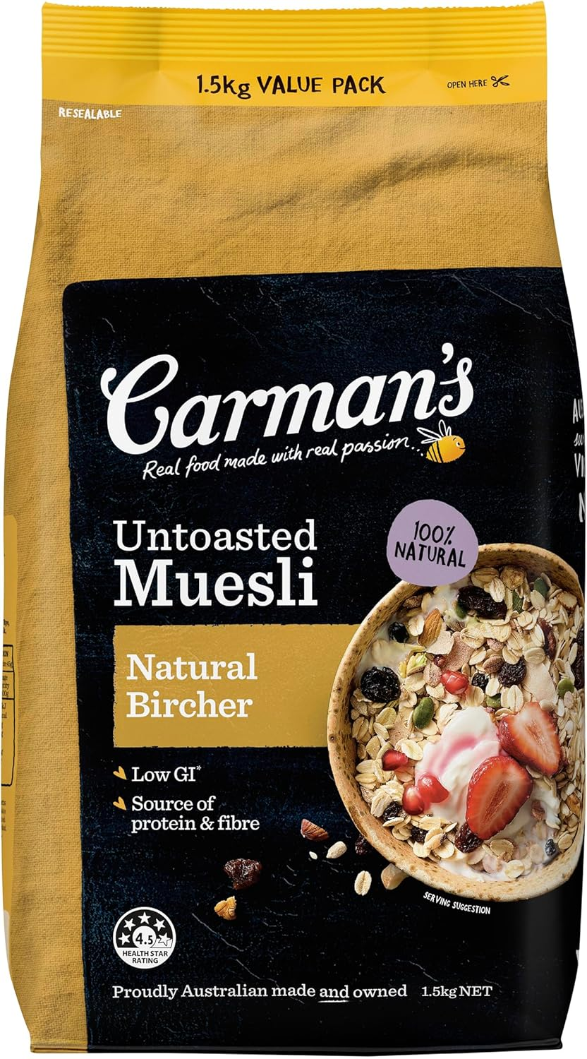 Carman'S Muesli Untoasted Natural Bircher 1.5Kg image number 4