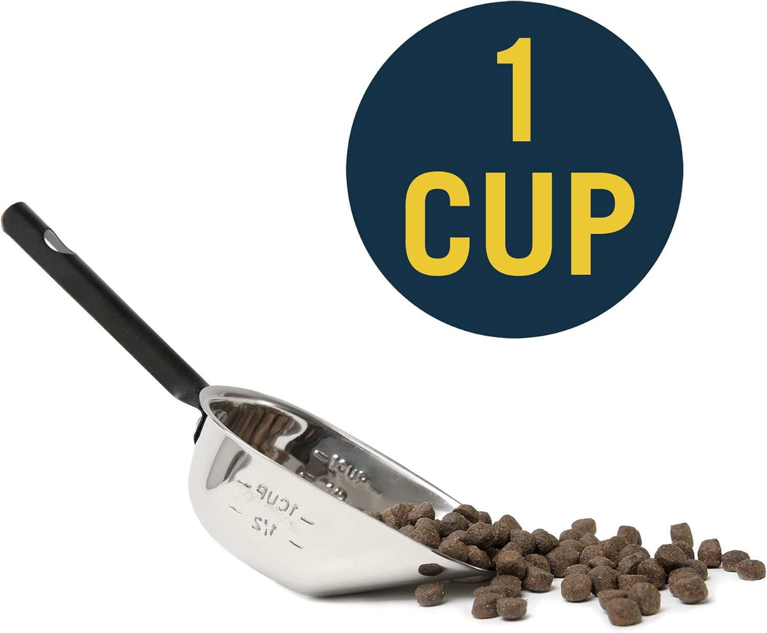 Ourpets Durapet Stainless Steel Food Scoop, 1 Cup,Silver image number 3