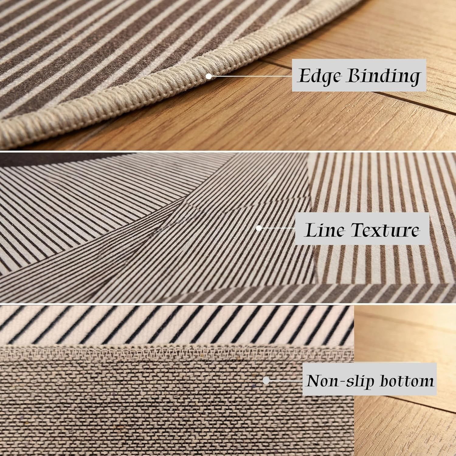 Office Chair Mat for Hardwood Floor, 120X90Cm Non-Slip Backing Floor Mats, Easy Glide Computer Desk Mat Protector for Rolling Chair under Desk Rug-Gold