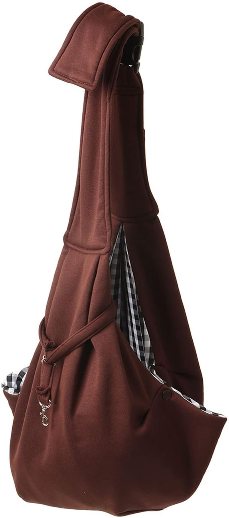 Dog and Cat Sling Carrier Pocket Adjustable Strap, Dog Sling Carrier Hand Free Fashionable Breathable Portable Dog Shoulder Strap Carrier for Outdoor Park Daily Walk image number 4