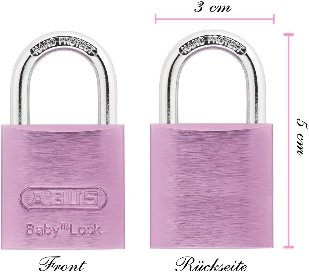 Abus Lock Baby 645TI / 30, Pink, 26356 image number 3