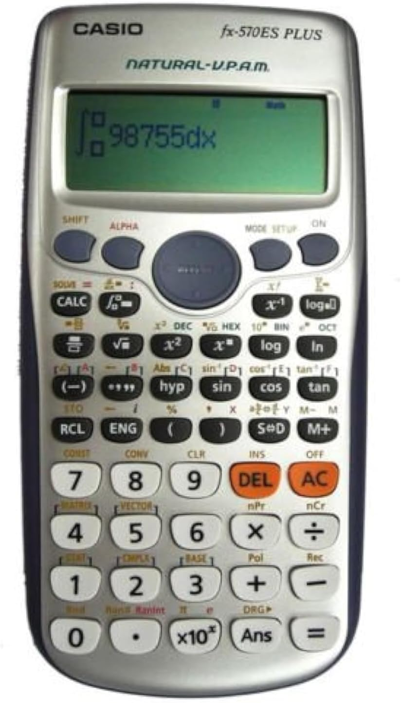 Casio Fx-570Es plus 2Nd 2-Line Display Scientific Marix Vector Calculations Calculator with 417 Functions Limited Edition. image number 1