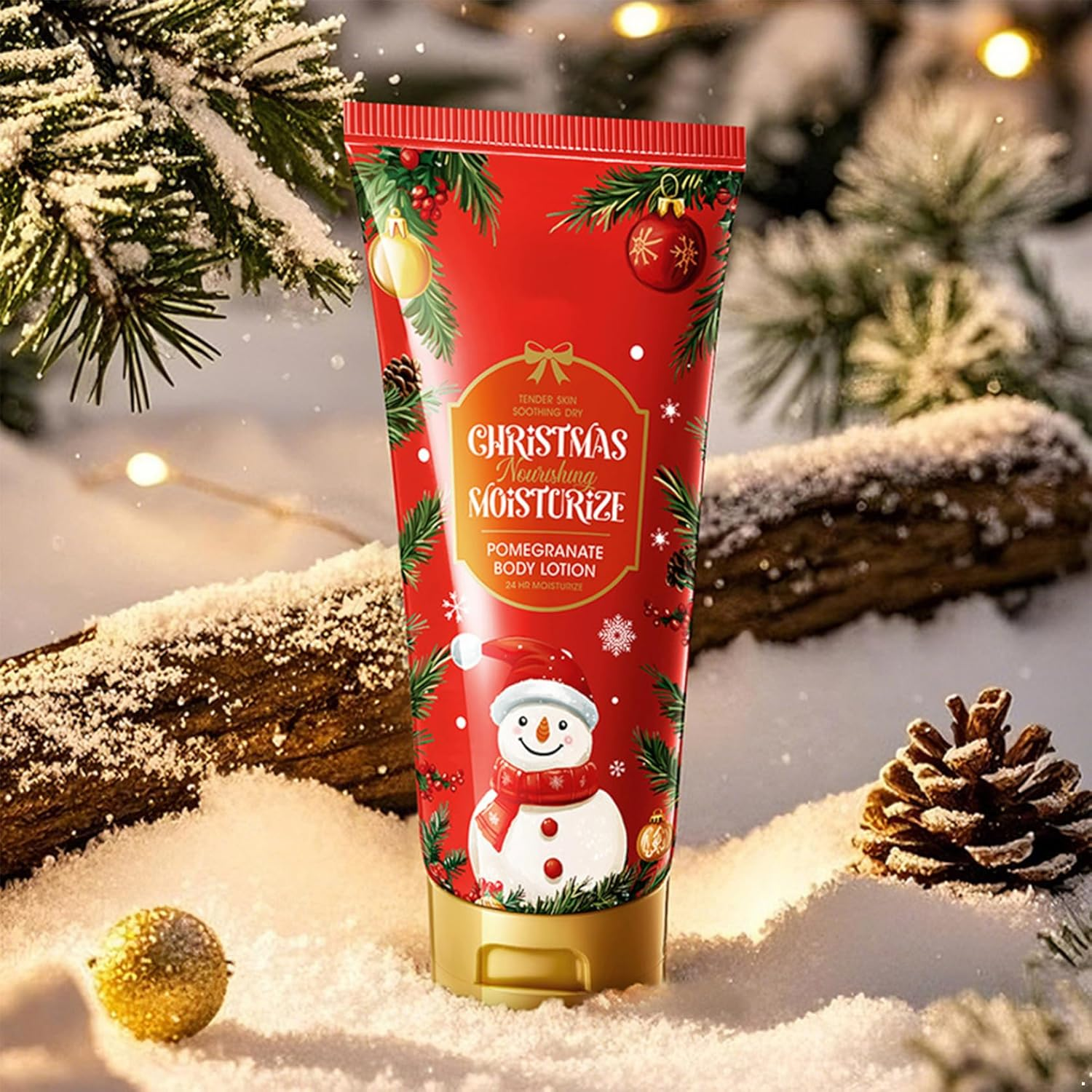 Hedmy Christmas Body Lotion with Pomegranate Shea Butter and Coconut Cream for Holiday Skincare Red Pomegranate One Size - Coconut image number 3