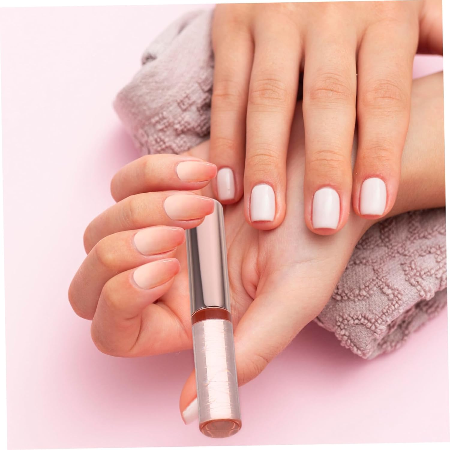 DECORNIJIA Silicone Nail Brush Nail Art Stamper Kit Fingernail Tools Manicure Kit