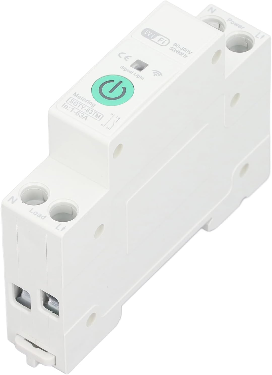 Dpofirs Wifi Metering Circuit Breaker, IP20 Intelligent AC90-300V, 63A, MOSFET, Lever Actuator, Automatic image number 3