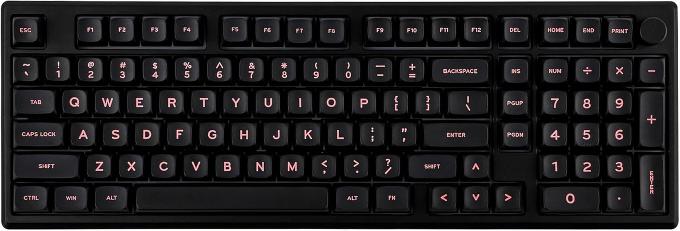 EPOMAKER Galaxy100 QMK/VIA Gaming Keyboard with 8000Mah Battery, 1800 Aluminum Mechanical Keyboard with Numpad, Usb-C/Bt5.0/2.4Ghz Programmable Keyboard (Black, Wisteria Linear Switch)