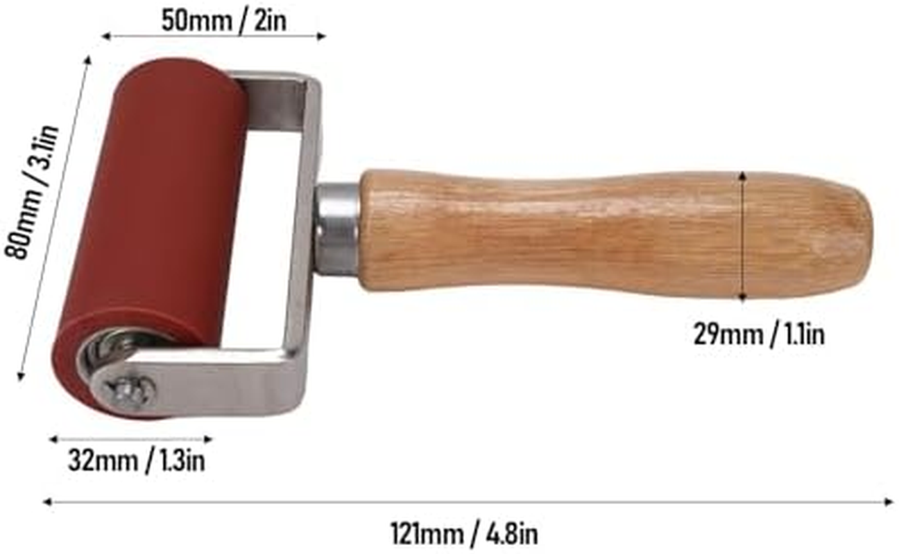 Dpofirs Silicone Seam Roller, Welding Seam Roller with Double Bearing Detachable, 260℃ High Temperature Resisting, Suitable for PVC Tarpaulin Membrane