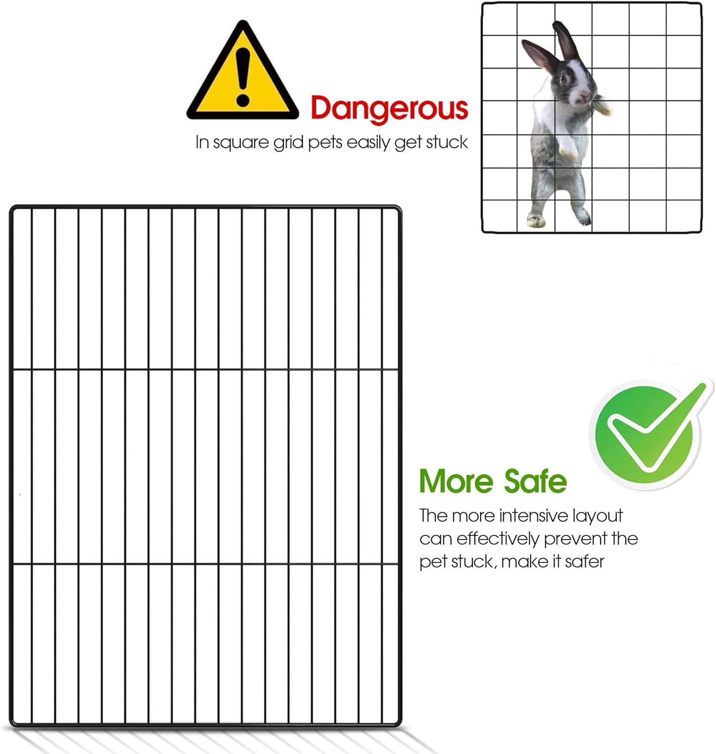 Advwin 20 Panels DIY Pet Playpen, Small Animals Cage Metal Wire Portable Yard Fence with Door for Indoor/Outdoor Use,Puppies,Kitties,Bunny,Turtle image number 3