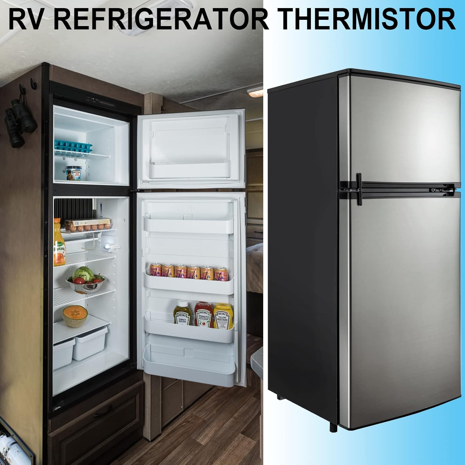 NOVINO Refrigerator Thermistor for Dometic RM Series, 2 Wire, -20&deg;C to 105&deg;C, Waterproof, LCD Display image number 2