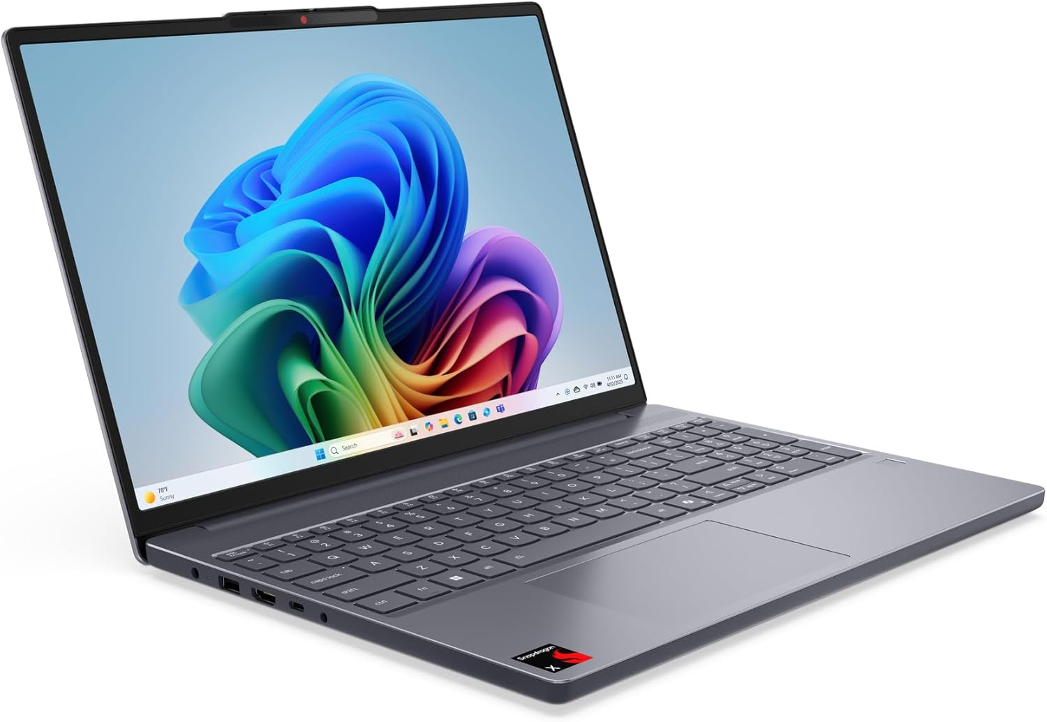 Lenovo Ideapad Slim 3X 15Q8X10 15.3" WUXGA Display Co-Pilot+ SD X X1-26-100 16GB 512GB SSD Wifi6 Win11H Luna Grey 83N30007AU image number 2