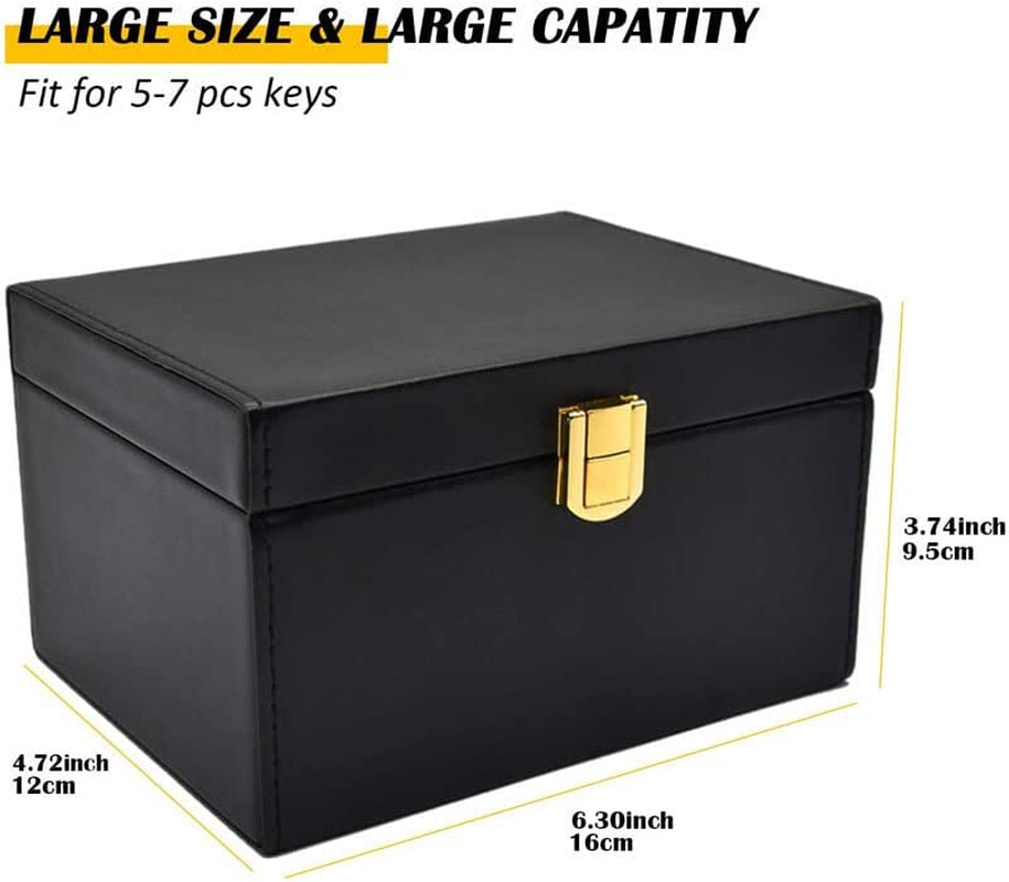 Faraday Box Key Fob Protector, Leather Signal Blocker for Car Keys, RFID Blocking Box, Car Key Phone Signal Blocking