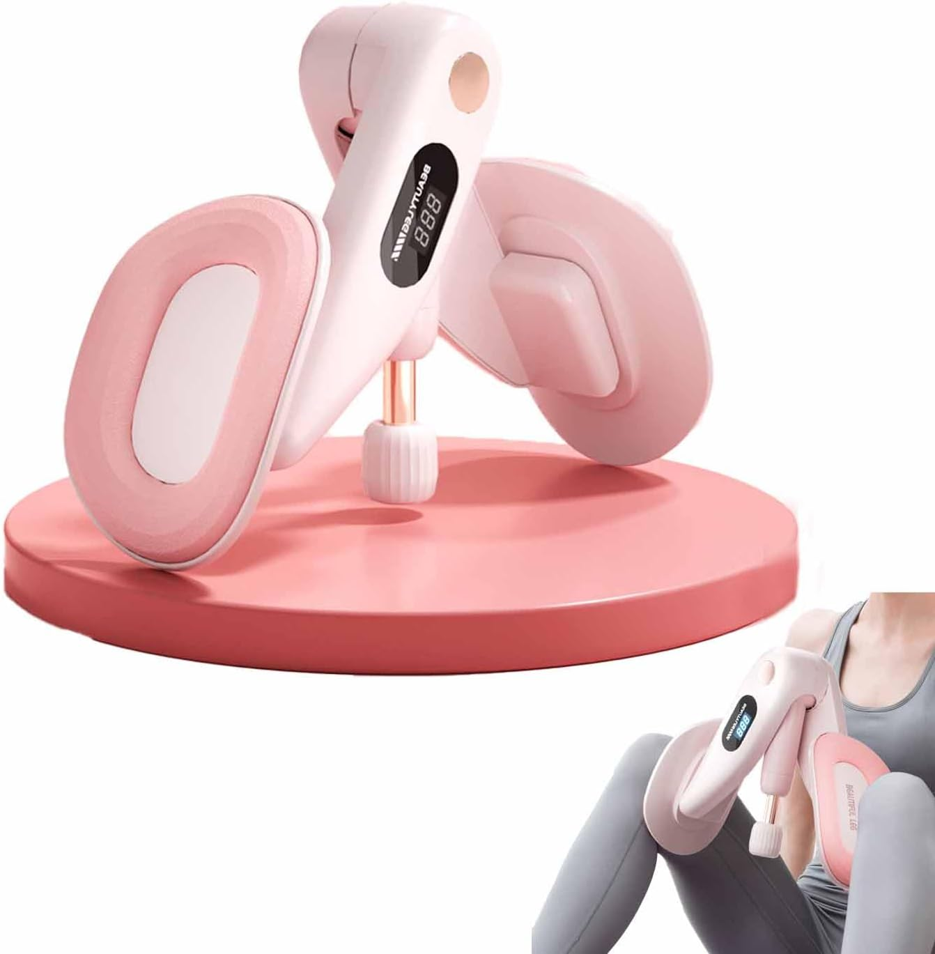 Thigh Trainer Hip Trainer, Inner Thigh Exerciser, Suitable for Fitness Beginners, Home Workout