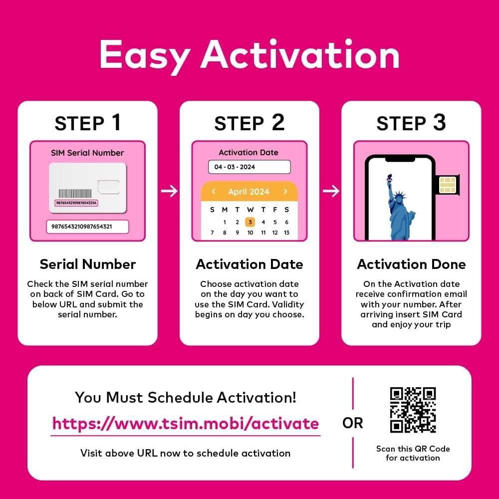 T-Mobile Prepaid SIM Card - Unlimited 4G/5G Internet Data within USA + 100MB Data in Canada and Mexico, Unlimted Calls to USA, Canada and Mexico Calls, Texts image number 1