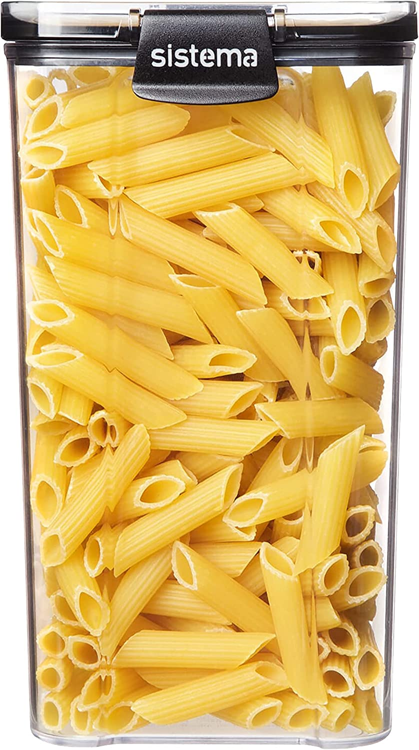 Sistema Ultra Square Food Container, 1.3L, Black & J7S95 Ultra Square Food Container, 460Ml, Black, Brown/Tan image number 3