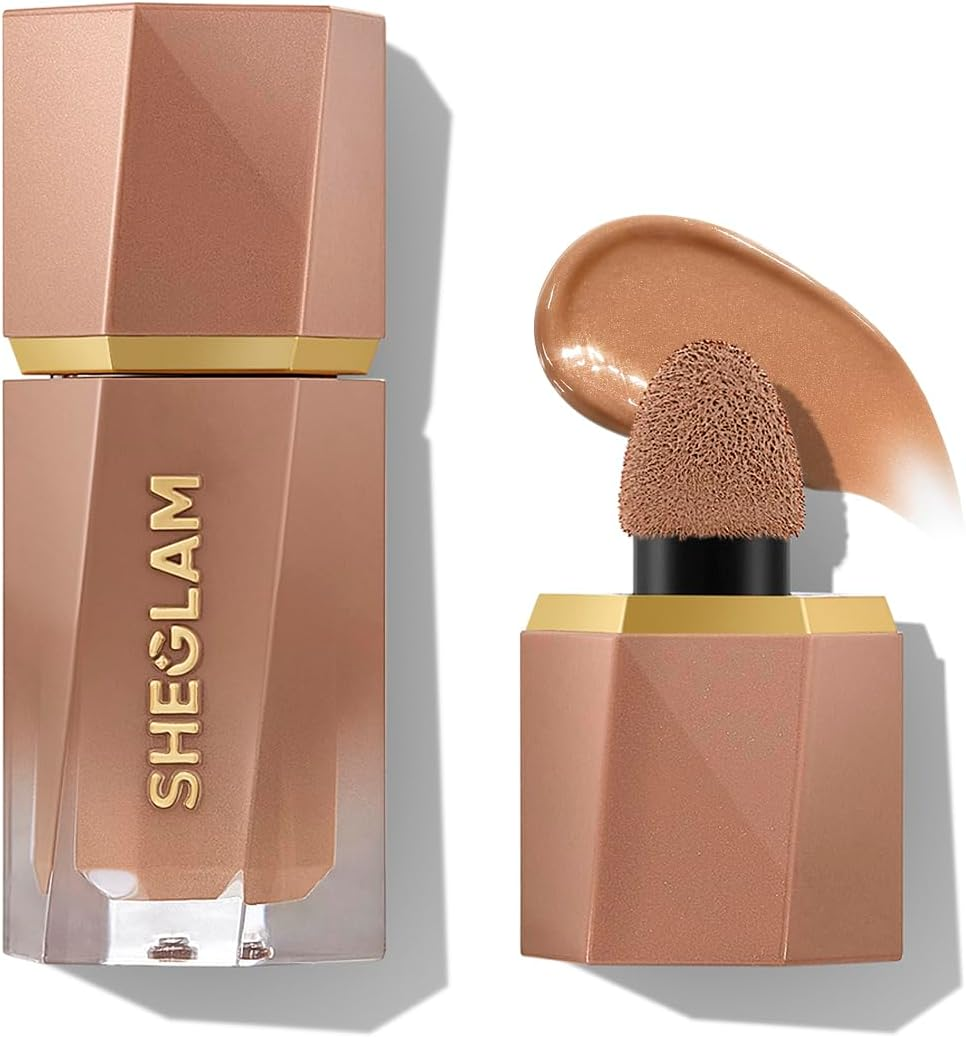 SHEGLAM Sun Beam Shimmer Liquid Bronzer-Golden Sun - Matte Burnt Sienna image number 2