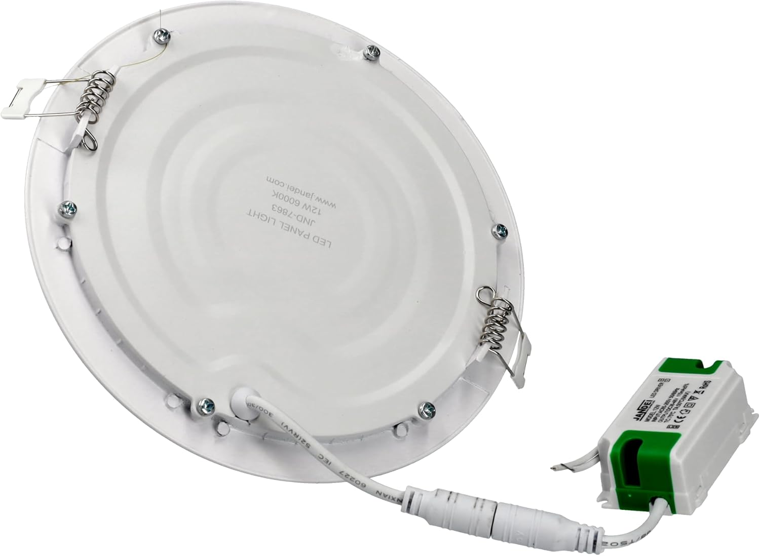 JANDEI - LED Downlight round Extra Flat Panel Lighting 12W 6000K Cool White image number 3