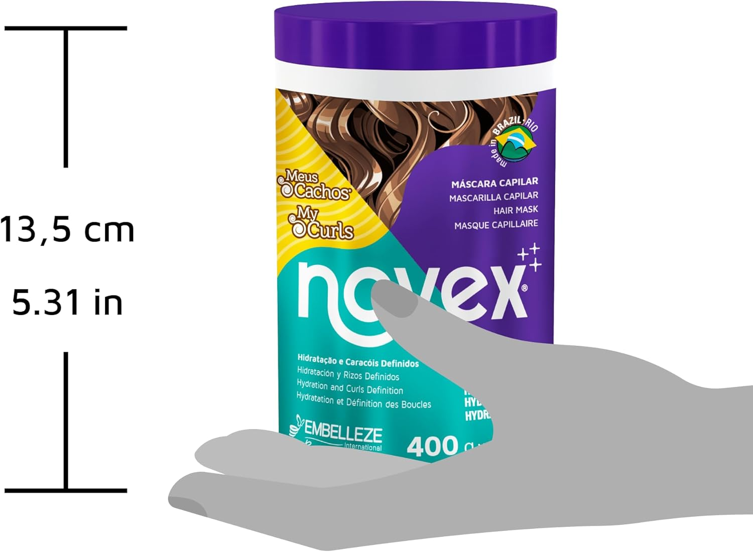 Novex My Curls Extra Deep Hair Care Cream Mask 14Oz/400G - Enhanced with a Mix of Oils and Cranberry Extract (Suitable for All Curls) image number 2