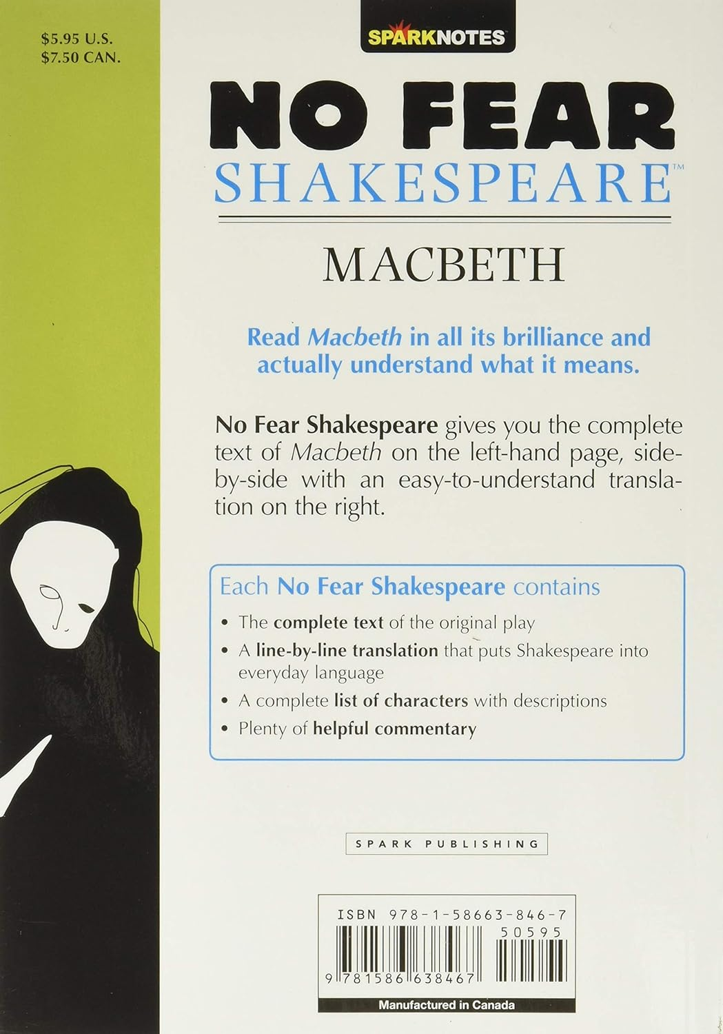 Macbeth (No Fear Shakespeare): No Fear Shakespeare Side-By-Side Plain English: 1 image number 6