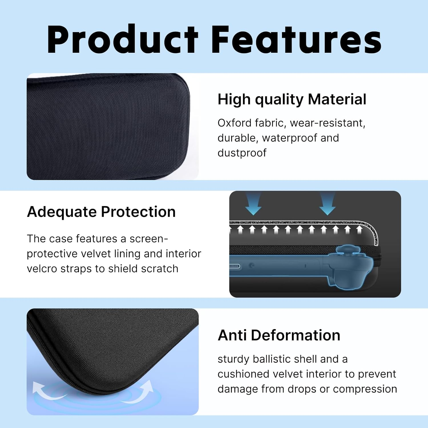 Premium Carrying Case for Nintendo Switch 2 (2025), Hard Shell Travel Case with 10 Game Card Slots and Accessories Pouch, Lightweight Anti-Scratch Protection for Switch 2 and OLED Models image number 2