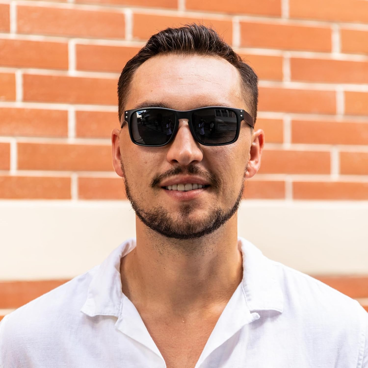 OJIRRU Polarized Sunglasses for Men Women 2 Pack Sports Sun Glasses Classic Rectangular Shades UV400 Protection for Men Women Sports Outdoor Driving Fishing Sunglasses image number 6