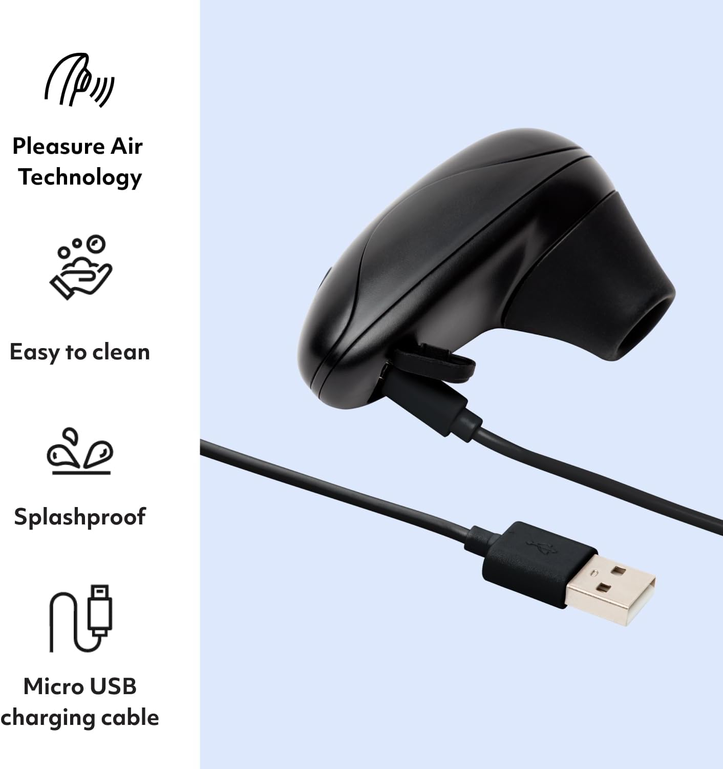 Womanizer Starlet Clitoral Sucking Toy - Clit Stimulator for Her with 4 Suction Speeds - Sucker Vibrator - Rechargeable Vibrating Adult Sex Toys Massager for Women and Couples - Black image number 1